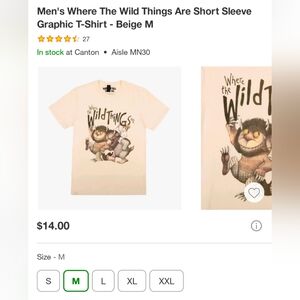 Where the Wild Things Are Graphic T-Shirt - Beige